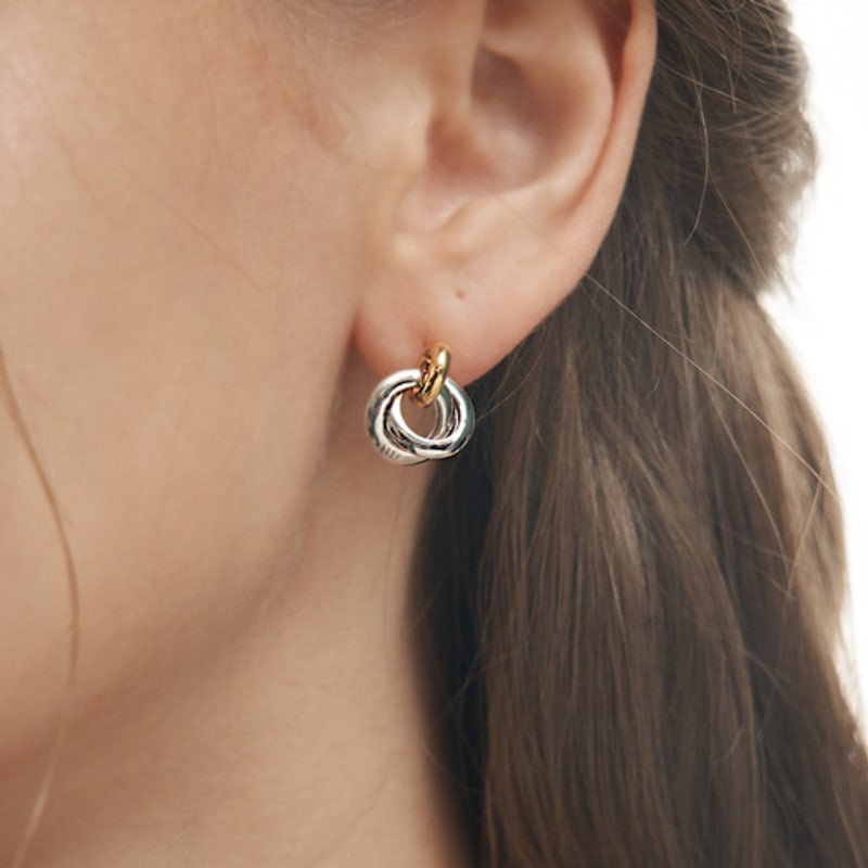 ELLE Jewelry 14K GF Straw Simple Earrings ELGPEE351