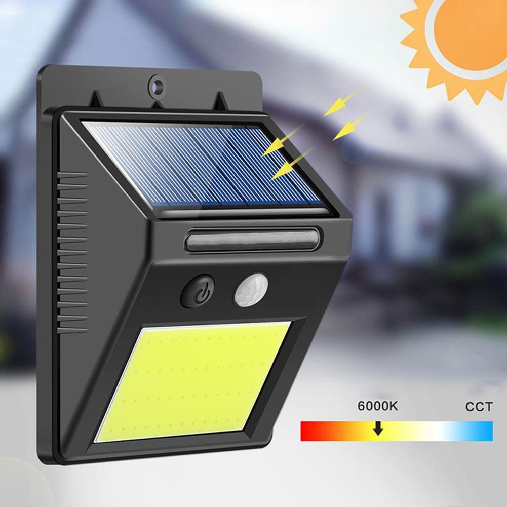 

48LED COB Smart ИК датчик движения стены Маунт Огни Наружная солнечная лампа