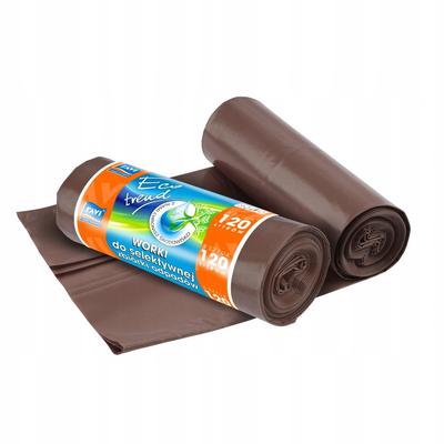 Garbage Bags for Organic Waste, Brown, for Segregation, 120L