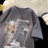 Men's 2025 Trendy American Style Loose Fit Heavyweight Half Sleeve T-shirt