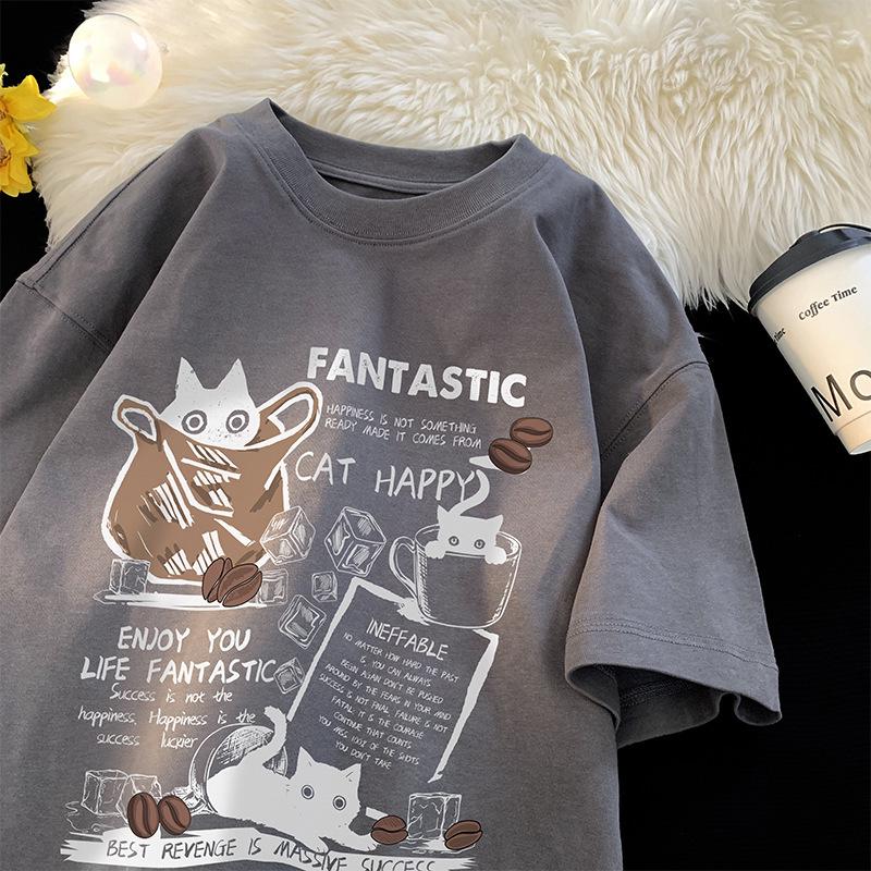 Men's 2025 Trendy American Style Loose Fit Heavyweight Half Sleeve T-shirt