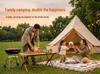 Portable Folding Aluminum Camping Table with Storage Bag and Chairs
