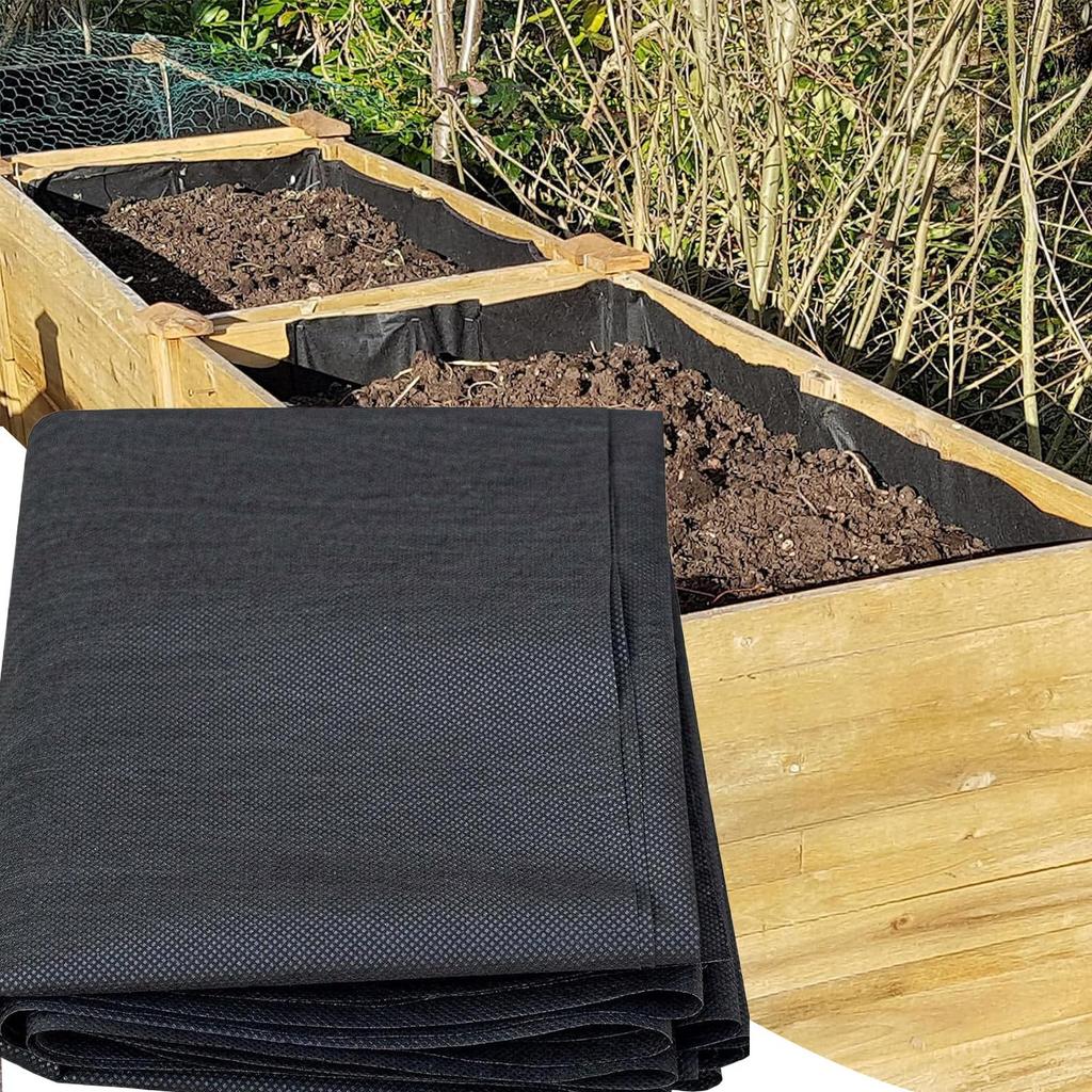 Garden Fabric Grass Barrier Breathable Recyclable Waterproof Garden Bed Liner Ground Cover Gardening Pots Planter Accessories