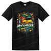 Mozambique Flag National T Shirt Patriotic Graffiti Art W/ Paint Splatter Tee