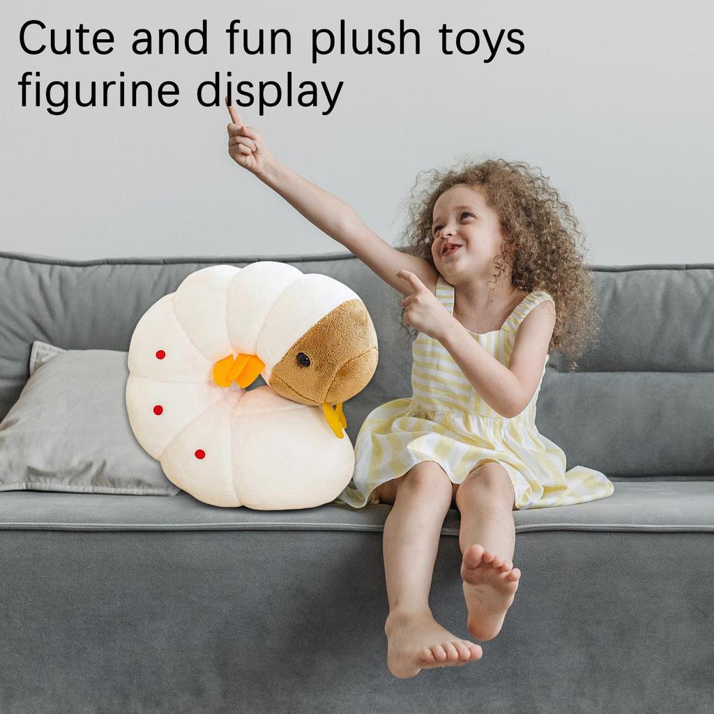 Plush Beetle Larva Stuffed Animal Soft Toy Insect Replica Decorative Figure for Home Office Desk Display and Collectible Gift