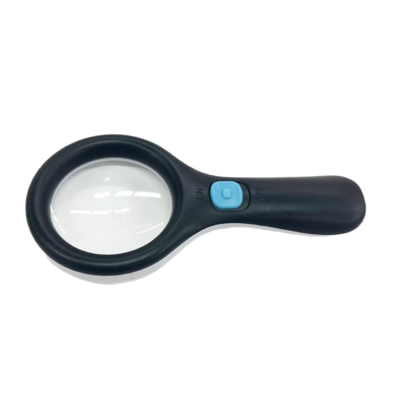 3 LED Illuminates Magnifier 10X Strength Handheld Lightweight Design For Elderly Reading Children Nature Study