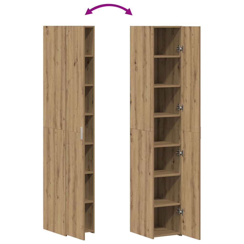 Highboard 2 pcs Artisan Oak 30 x 42.5 x 185 cm
