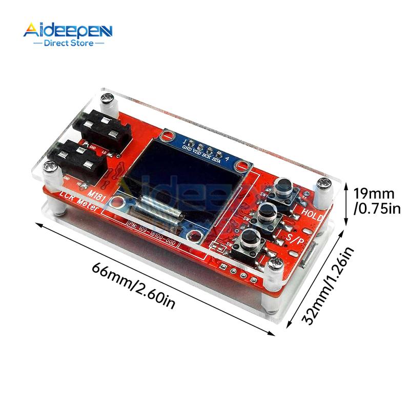 M181 LCR Meter Bridge DIY Kit High Precision Inductance Capacitance Resistance Tester Module 1KHz/100Hz Adjustable Frequency