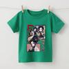 Demon Slayer Shinobi Anime Print Boys Girls Cotton Short Sleeve Kids T Shirt Summer Casual Soft Wear Top