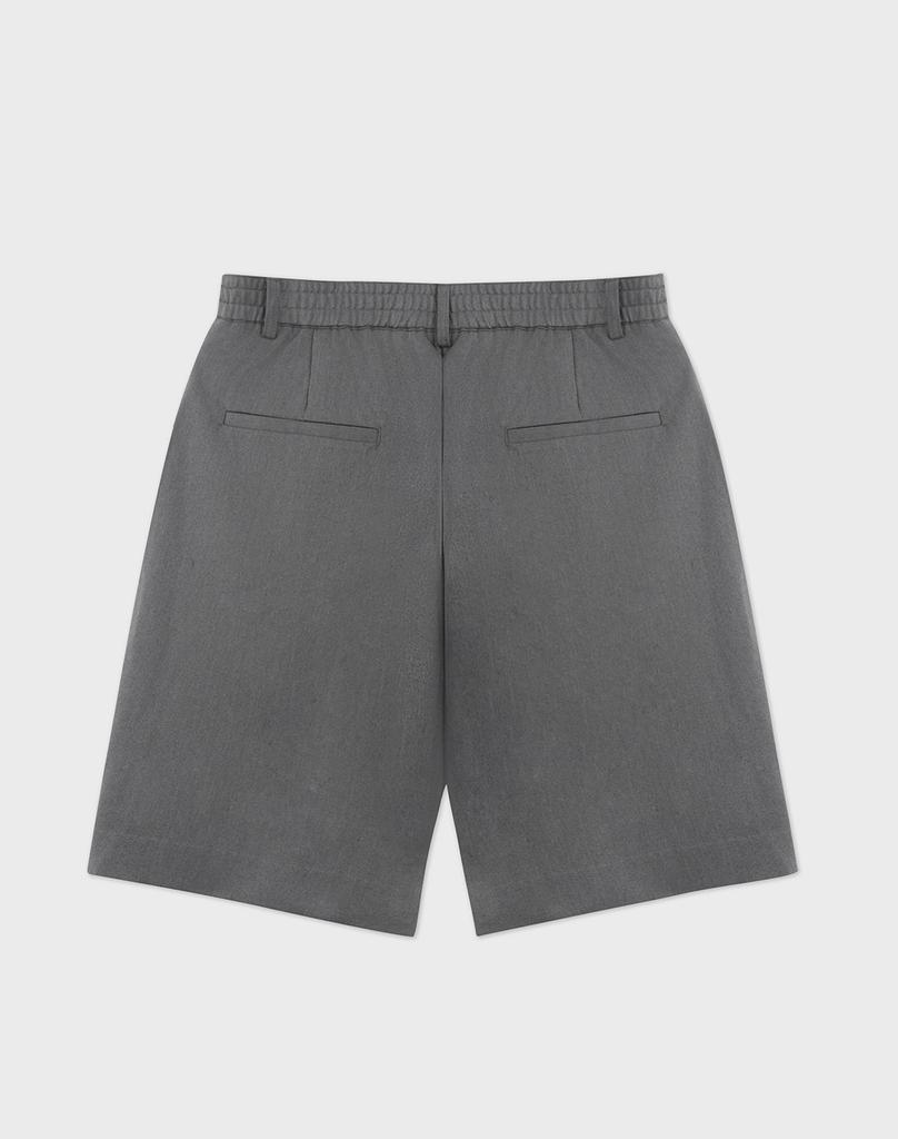 WORK ON BODY OFF Mitis Semi-Wide Banding Half Slacks [Gray]