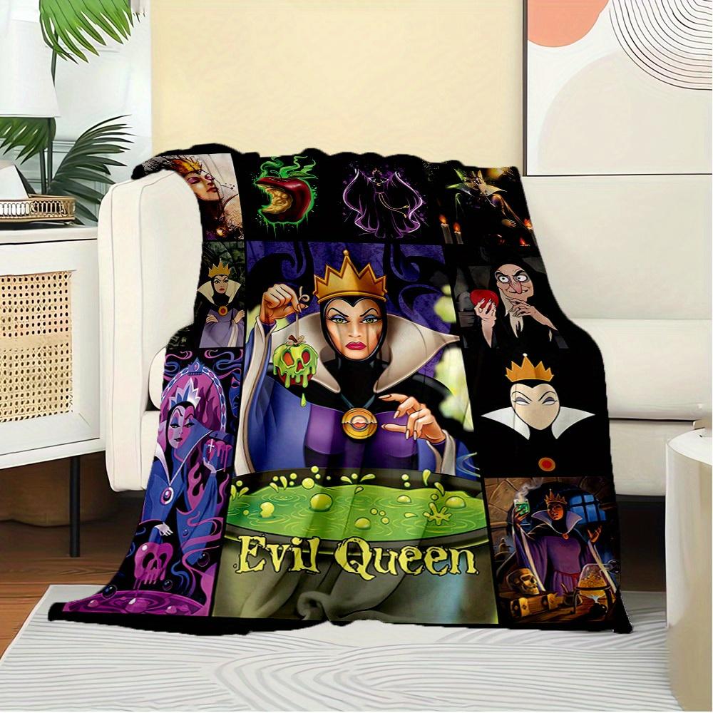 1pc Flannel Evil Queen Bed Throw Blanket Sofa Coverlet Gift Home Decorative Warm Plush Throw