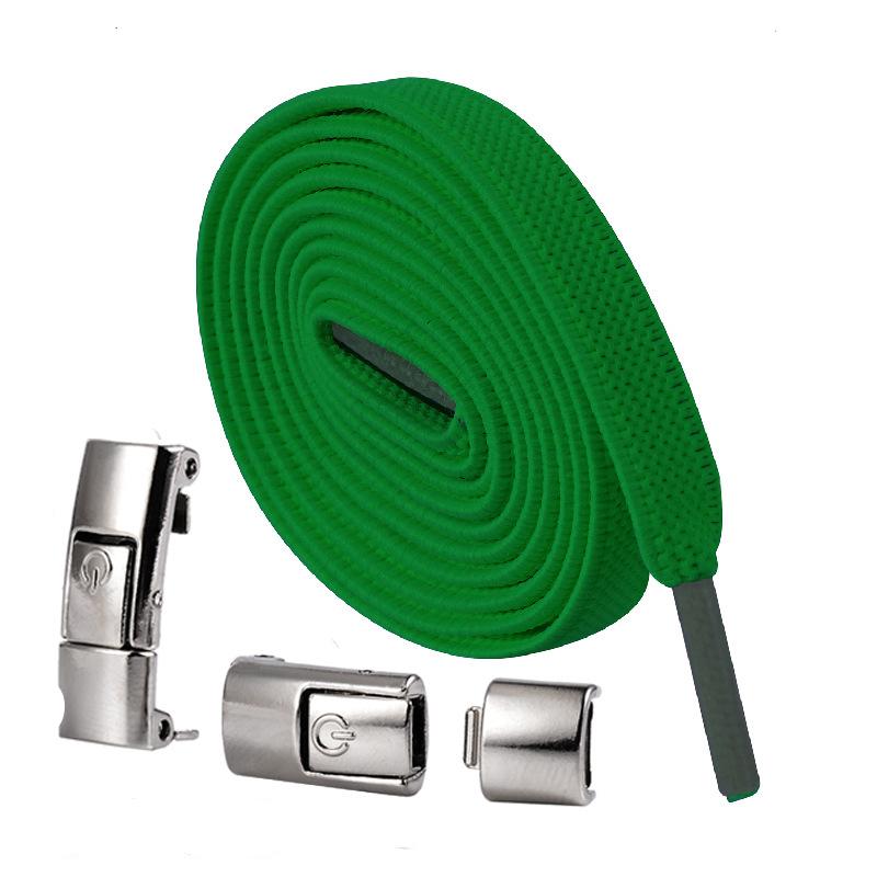 Press Lock Elastic Shoelaces, 8MM Widened Flat No Tie Sneaker Laces for Kids and Adults