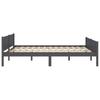 Solid Pine Wood Bed Frame Gray 120 x 200 cm