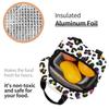 Orange Leopard Insulated Lunch Bag for Kids School Cooler Thermal Food Box Tote Portable Lunch Boxes Container