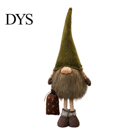Durable Resin Craft Gifts Vintage Farmhouse Gnome Figurine, Dangle Leg Statue Rustic Tabletop Desktop Display Figurines Ornament for Fall Thanksgiving