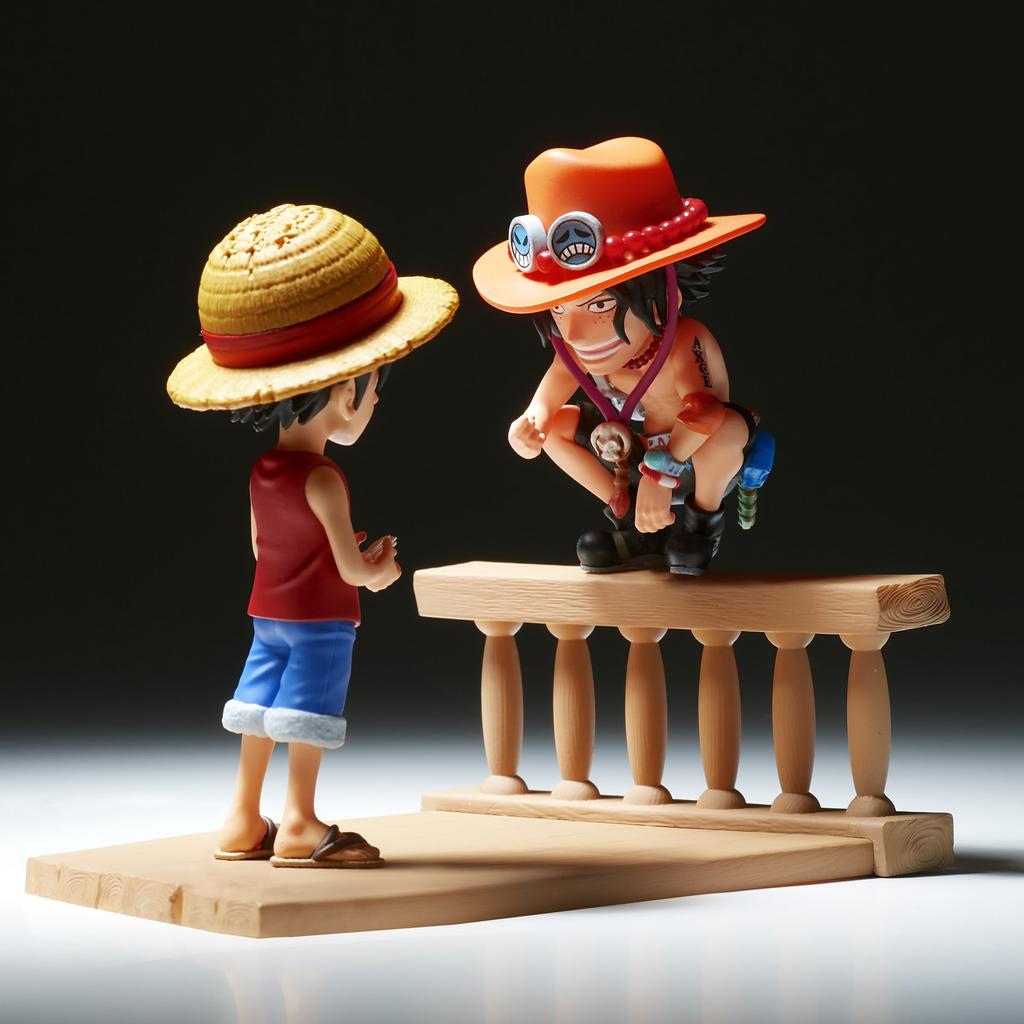 Banpresto One Piece Log Story Monkey D. Luffy & Portgas D. Ace, Bandai Spirits World Collectible Figure