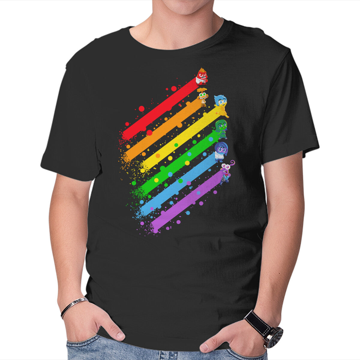 Unisex Crew Neck T-Shirt Pride Emotions Graphic Short Sleeve Casual Tee XXL