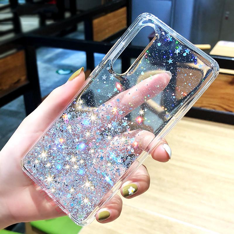 Bling Soft Glitzer Hülle für Samsung Galaxy A51 A71 A50 A70 A30 A40 A20 A10 S20 S10 S9 S8 Note10 Plus