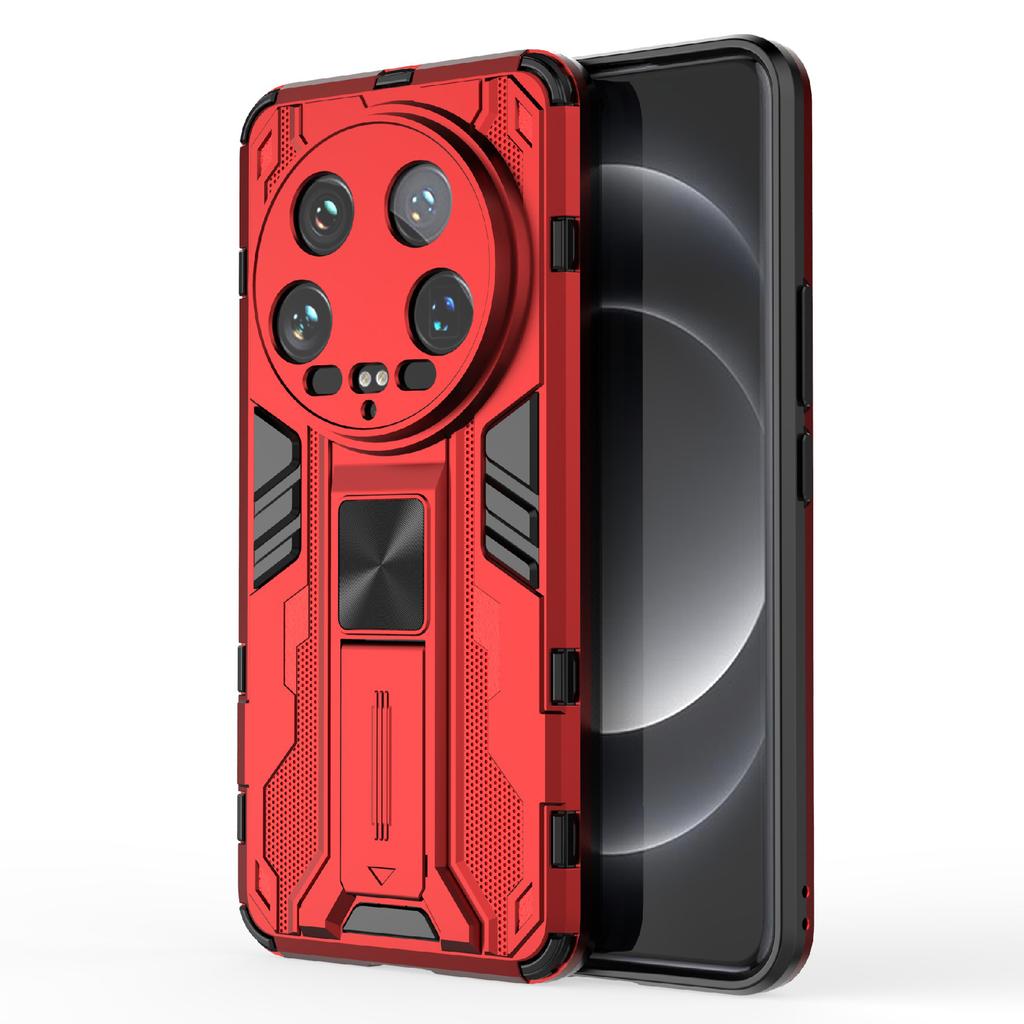 For Xiaomi 14 Ultra Cell Phone Case PC+TPU Scratch-proof Shell with Kickstand