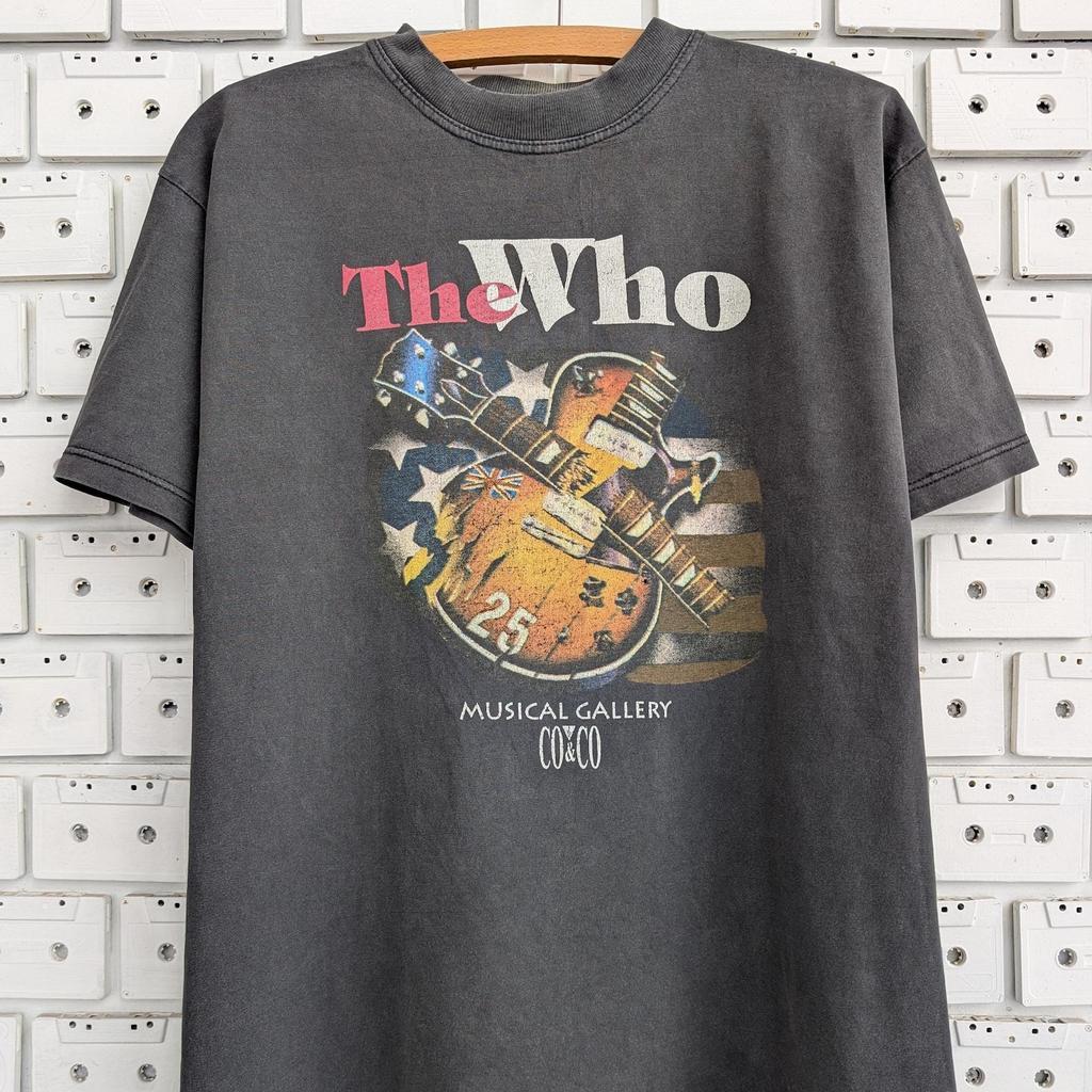 Vintage 80s 90s The Who 25th Anniversary T-Shirt 25th English Hard Rock Power Pop Band Merch Tee Size L