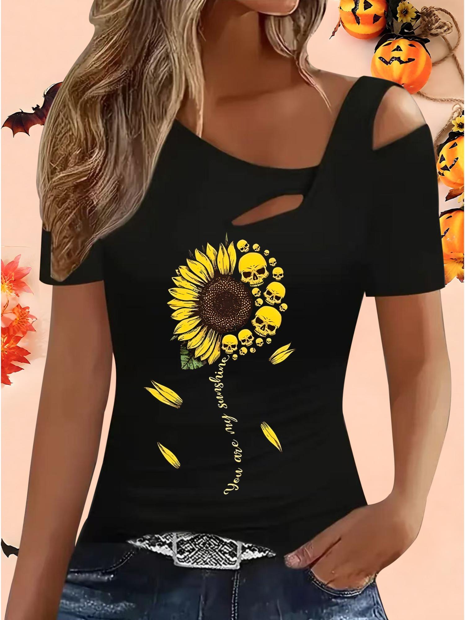 

Женские Свободные Топы Блузки Рубашки Подарок на Хэллоуин и Рождество XXL чёрный