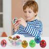 Jouet d'œuf de Pâques élastique à récupération rapide, balle anti-stress colorée, jouet à pincer, soulage l'ennui, œuf à presser en TPR doux, jouet de décompression pour enfants, cadeau de fête