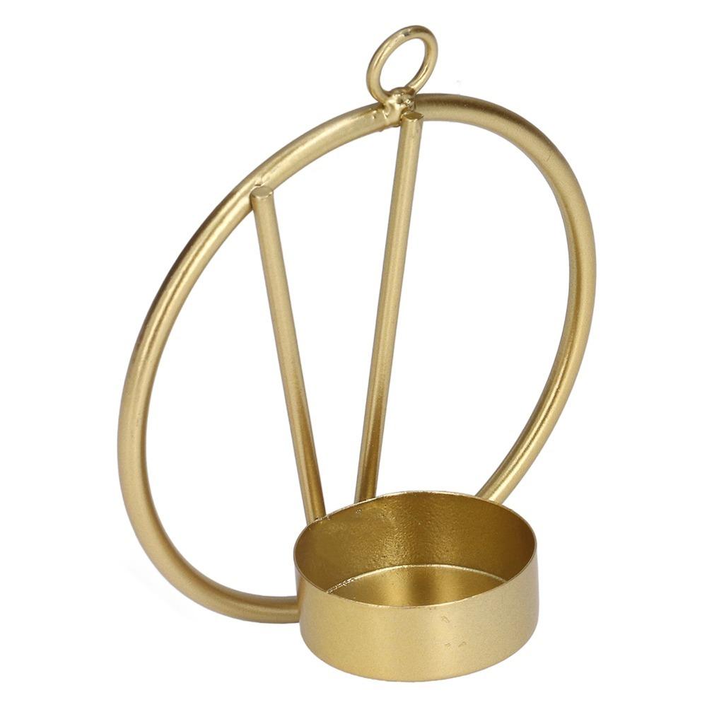2pcs Wall Mounted Round Metal Candle Holder Iron Tealight Pillar Candlestick Wedding Centerpiece