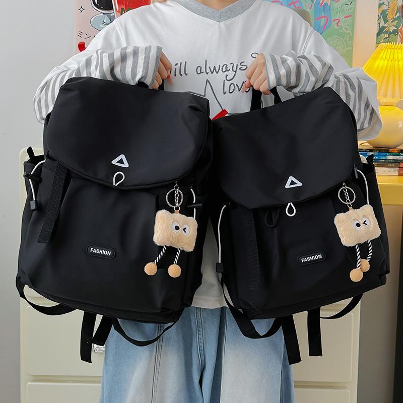 Trendy Cross-Border Color-Block Backpack – Large & Small Sizes for Casual Travel