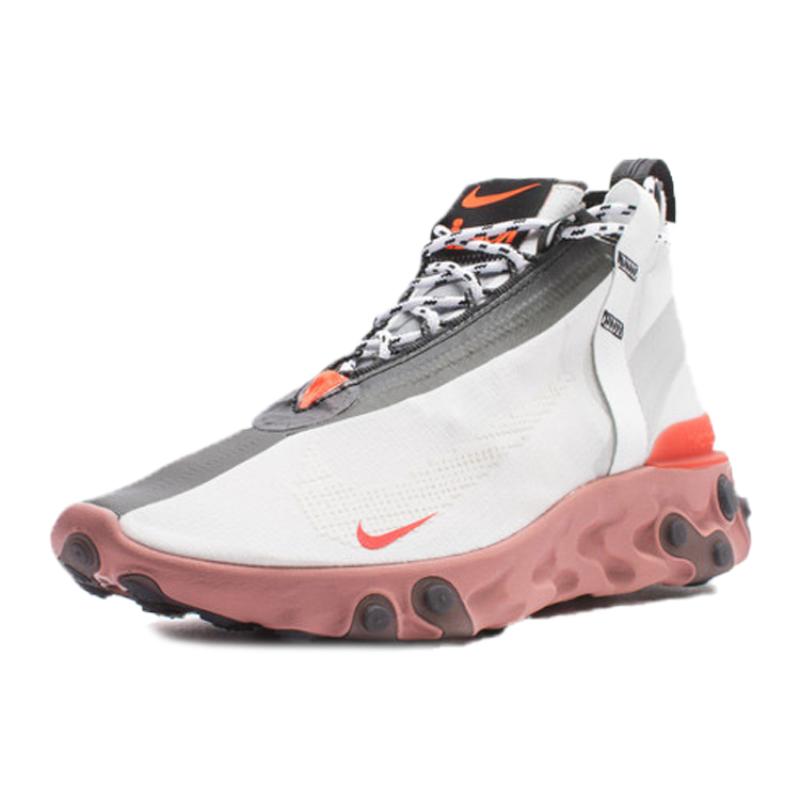 Nike React Runner Mid Wr Ispa White Light Crimson Sneakers AT3143-100