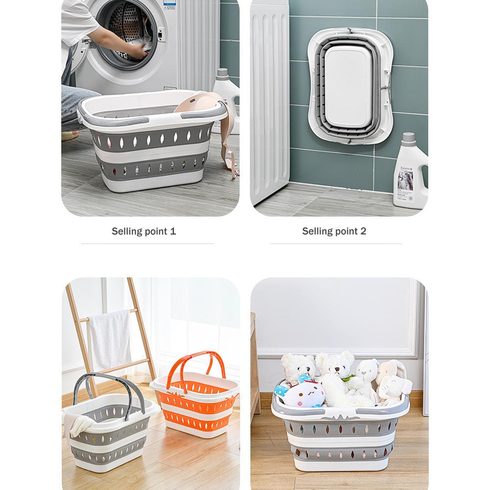 New Large Folding Dirty Clothing Basket for Household Use Wall Hanging Clothes Storage Basket Bathroom Laundry Basket Laundry Basket