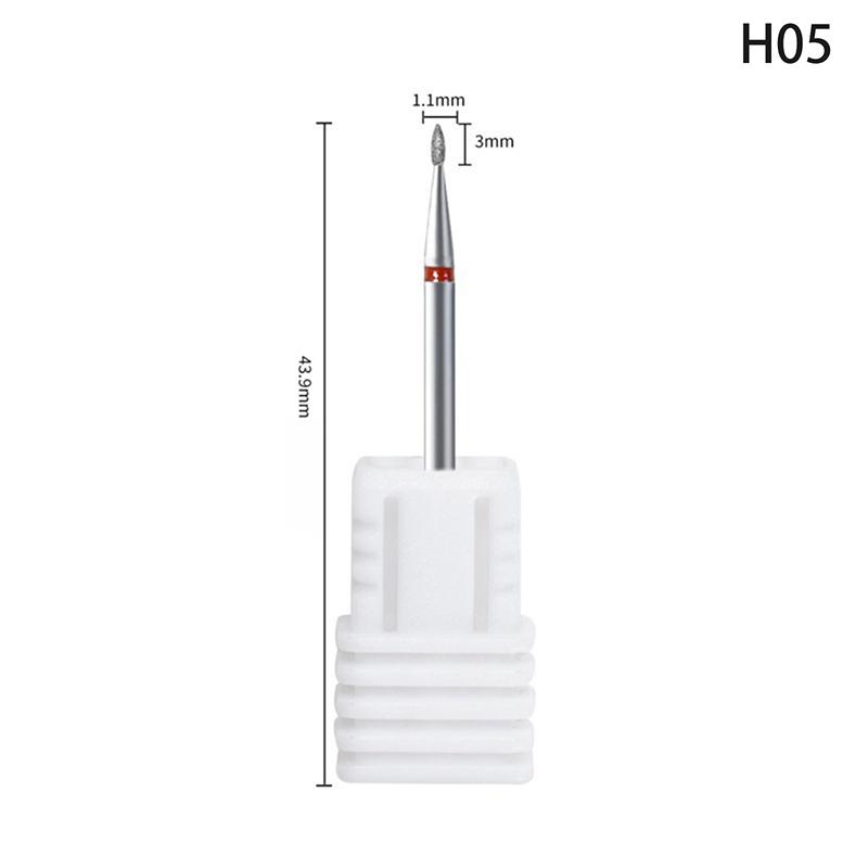 Diamond Nail Drill Bit Mill Cutter All For Manicure Machine Bit Tools Accessories Cuticle Clean For Removing Nail Gel