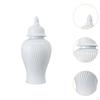 -Ingwertopf, Porzellanvase mit Deckel, multifunktionale dekorative Blumenvase für Sammler