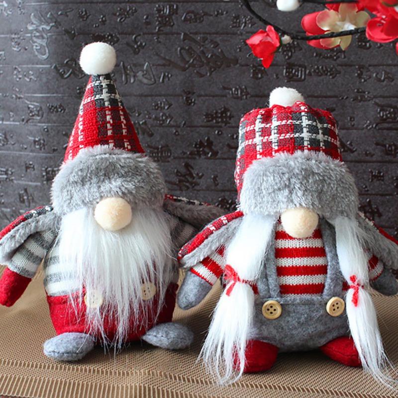 Christmas Gnome Santa Claus Christmas Doll Faceless Doll Rudolph Plush Gnome Doll Merry Christmas Decor New Year Gift Kids