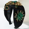 European and American Heavy Industry Luxury Diamond-encrusted Flower Headband Ethnic Style High-end Ball Hair Accessories