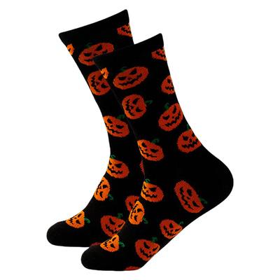 Chaussettes d'Halloween les plus vendues, Chaussettes mi-longues tendance Automne-Hiver, Chaussettes festives mi-longues pour femmes