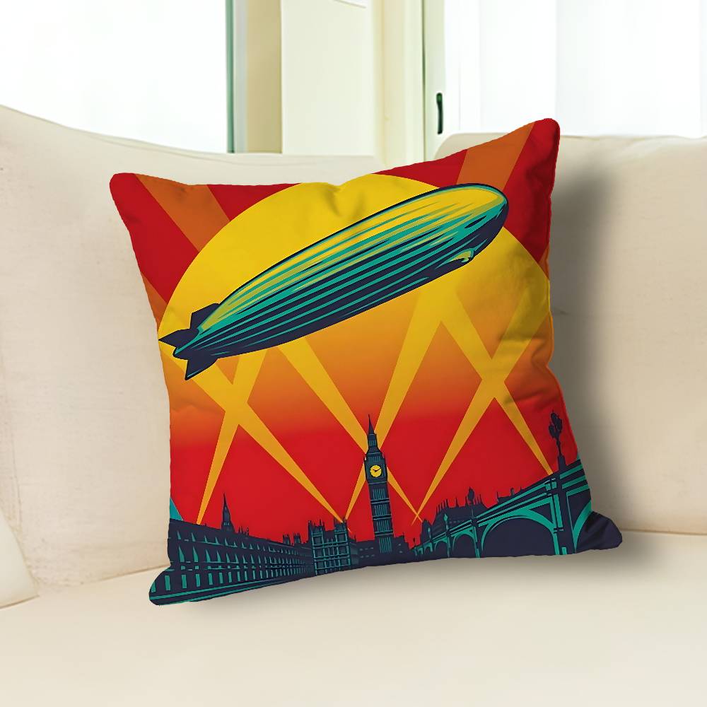 L-Led Z-Zeppelins-ES Pillow Cases for Bedroom Living Room Sofa Home Decor Polyester Cushion Cover with Zipper