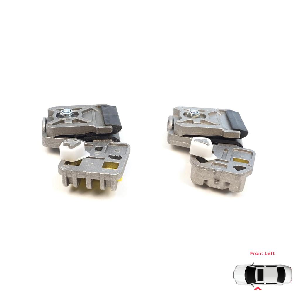 BWR40+BWR41 Window Regulator Repair Clips LA+LB Front Left Door for VW Golf Bora Jetta MK4 A4 1J 1997-2006 Peugeot 607 1999-2010 1J3837461