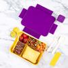 Pudełko na lunch Bento dla Dzieci Dorosłych Studentów Pudełka Bento Pojemniki na Lunch 4-komorowe Pojemniki Bento dla Maluchów do Szkoły lub Przedszkola