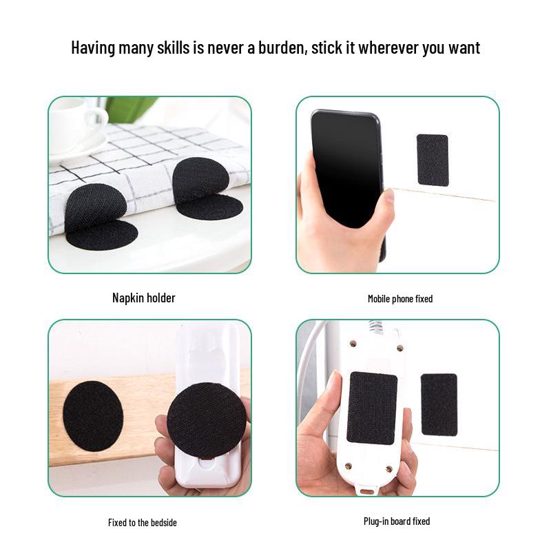 Needle-Free Sofa Cushion Fasteners: Non-Slip Hook & Loop Stickers with Self-Adhesive Backing