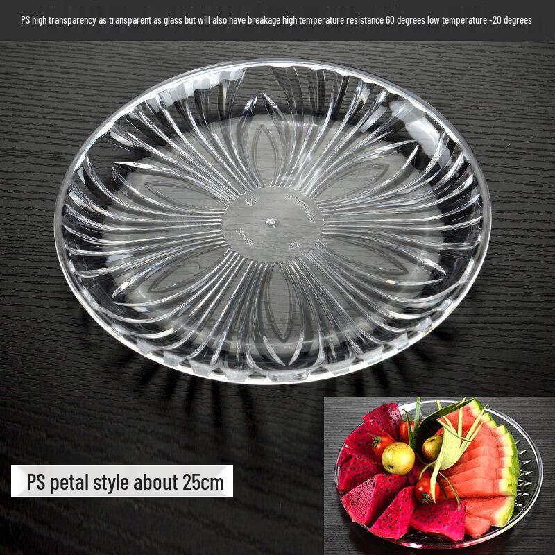 Scichun Acrylic Fruit Plates (10-Pack)