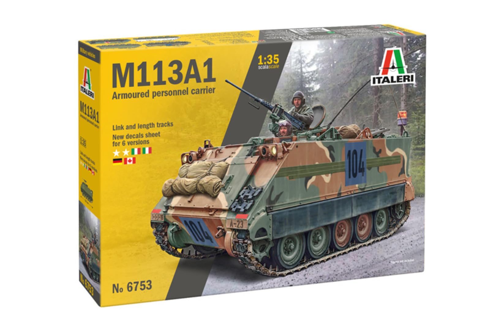 

Italeri Пластиковая модель бронетранспортера M113 IT6753 1/35 (Боевая машина)