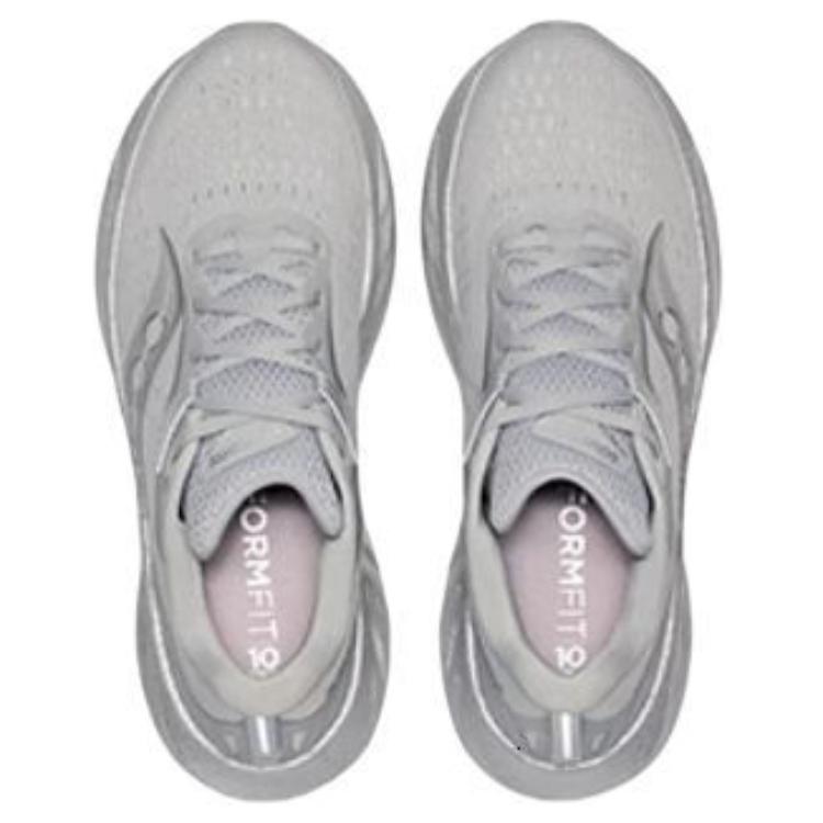 SAUCONY Triumph 22 Comfortable Holographic Silver Slip-Resistant Durable Breathable Low-Top Casual Running Shoes Unisex Sneaker Gray S20964-603