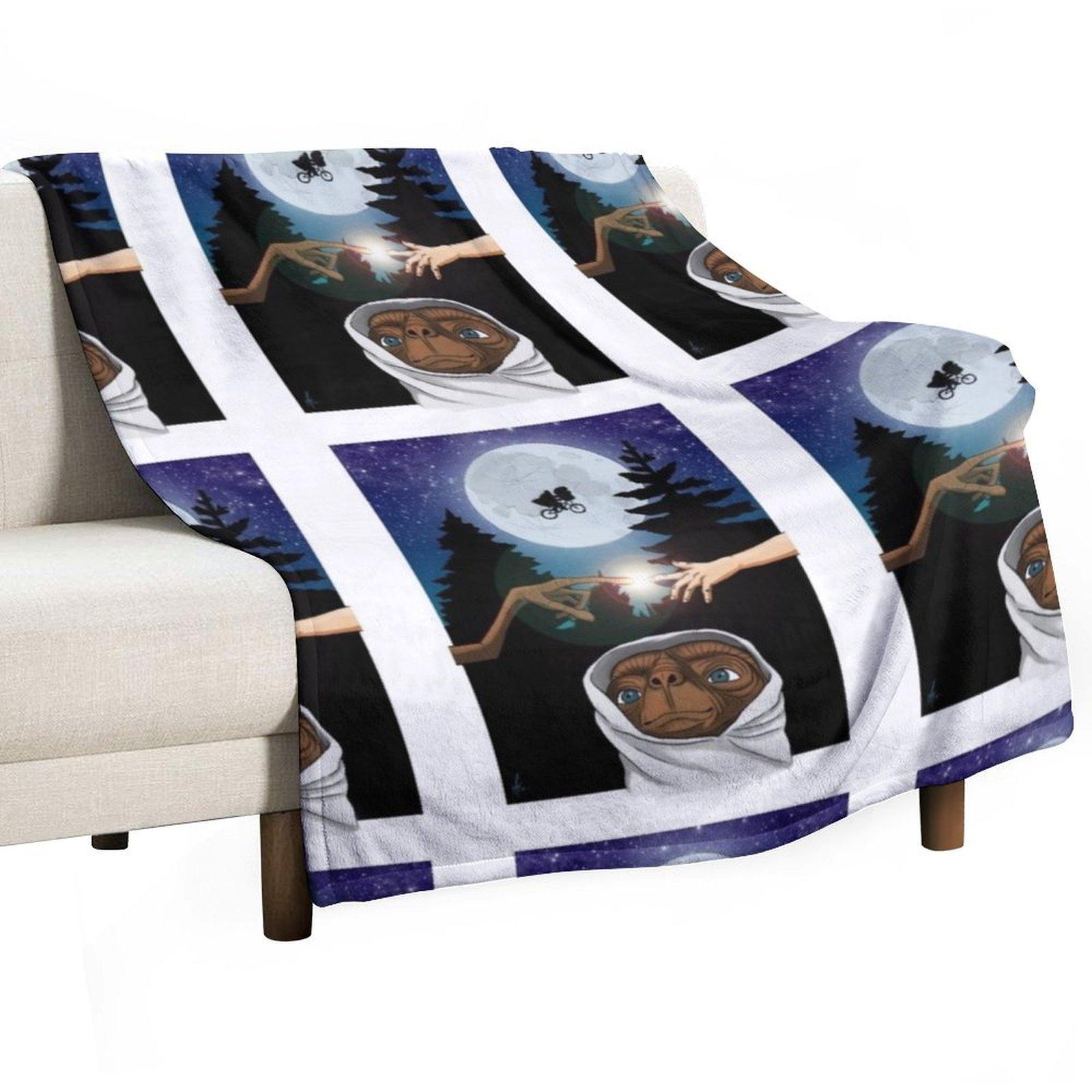 80s Movie Phone Home Throw Blanket Summer Beddings Sofa Decorative Beds Baby Blankets 30x40in