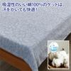 Nishikawa Single Towel Blanket, Washable, 100% Cotton, Soft and Lightweight, Jacquard Weave, Blue, FR03040004
