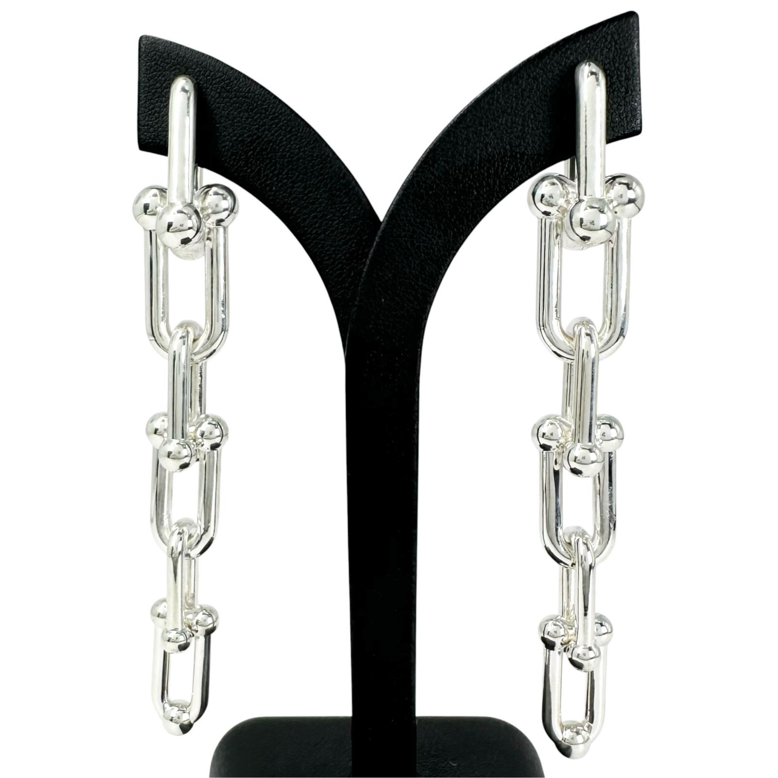 

TIFFANY&Co. Hardware Graduated Link Pierce Silver Women used