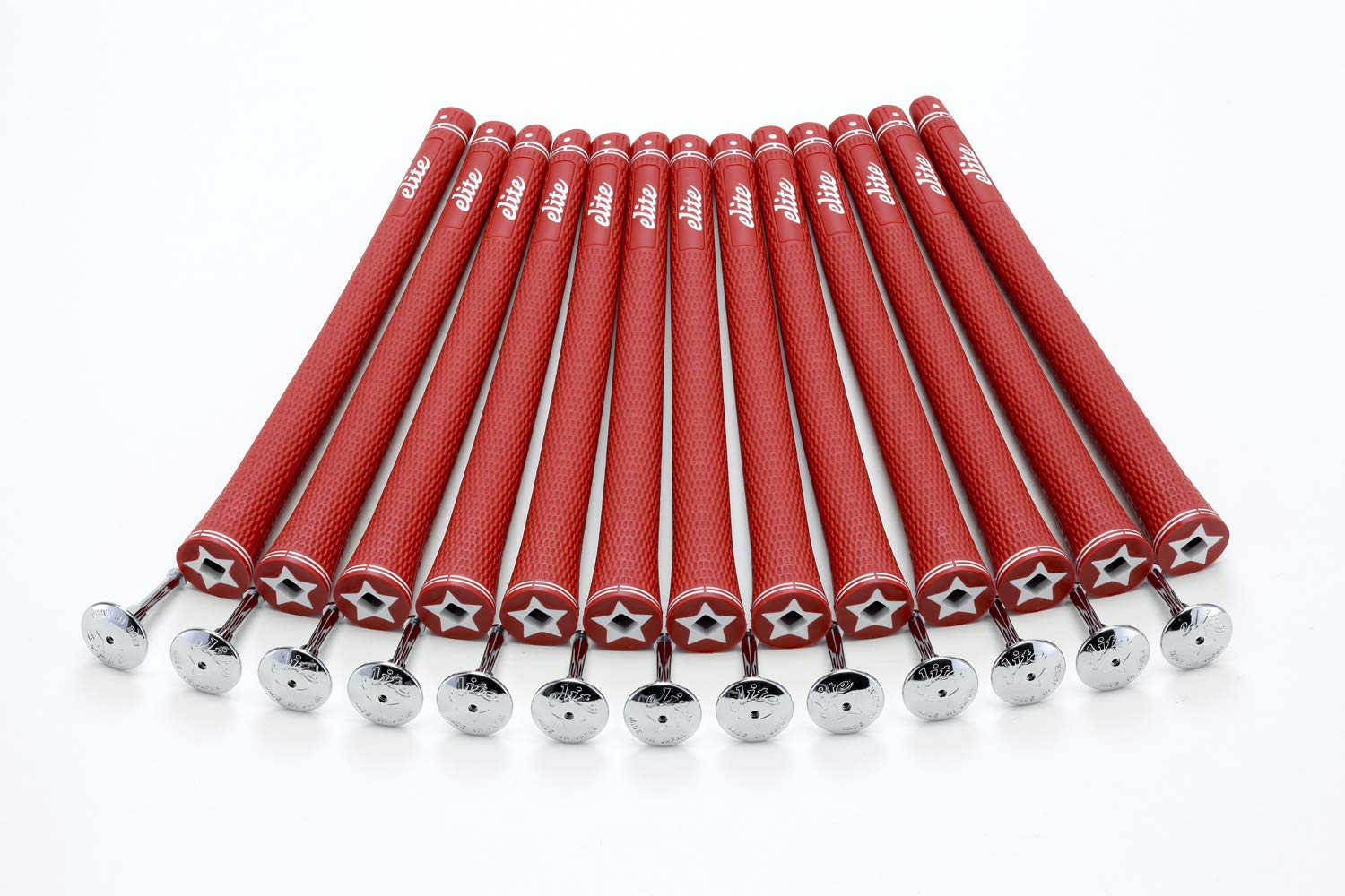

elitegrips Гольф Грипсы S40 Классические с линией сзади набор из 13 штук, Красный,