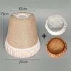 White/Beige Chandelier Lamp Shade  E27 Lampshade Ceiling Lamp Cover Shade + Lens Hood Pendant Light Cover Replacement