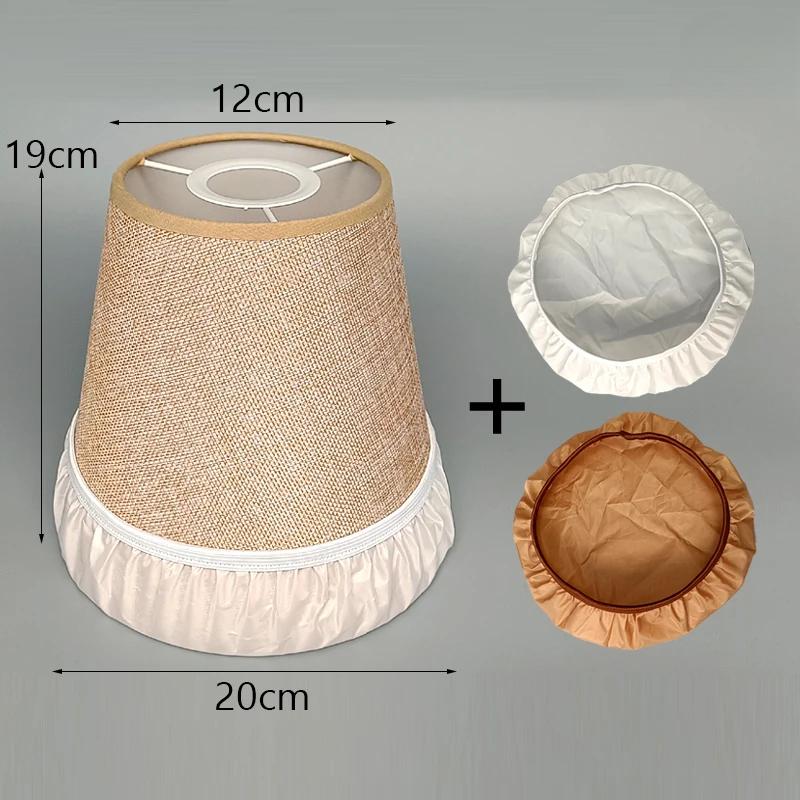 White/Beige Chandelier Lamp Shade  E27 Lampshade Ceiling Lamp Cover Shade + Lens Hood Pendant Light Cover Replacement