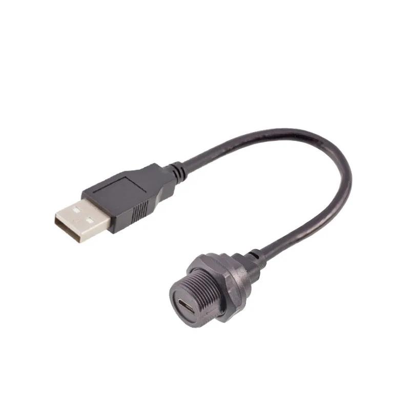 

Outdoor Waterproof Male Female Plug Socket Industrial Data Adapter USB2.0 MICRO USB Connector 0.5m 1m 2m Extender Cable 30cm cable