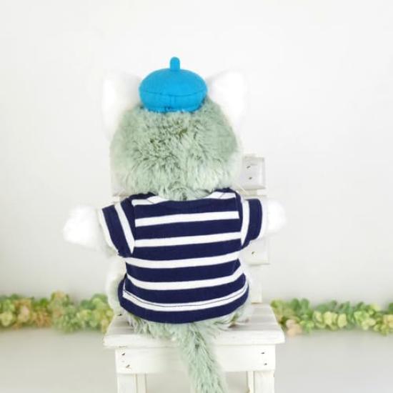 Clothes for Stuffed Animals Such As Made In Knit Cds524pt Puppets, Gelatoni, Clothes, Costumes, Japan, T-shirt, Navy, Striped, Dress-up, Birthday,